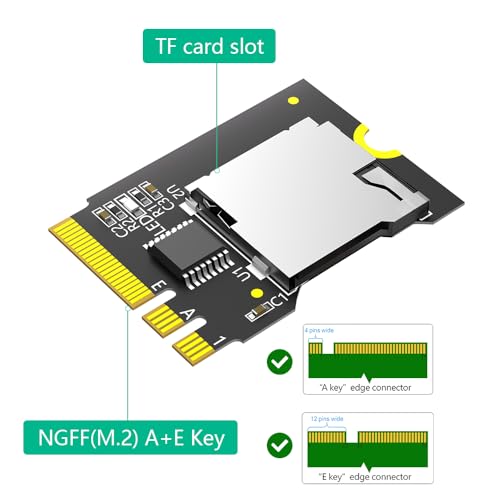Carte Micro SD vers NGFF Key A-E adaptateur TF SDHC SDXC LeHang - 3