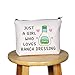 G2TUP Funny Ranch Dressing Gift Who Loves Ranch Dressing Makeup Bag Salad Saucey Lover Cosmetic Bag Funny Foodie Gift (Ranch Dressing MB)
