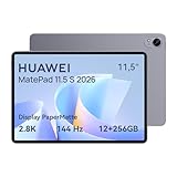 HUAWEI MatePad 11.5 S 2026 Tablet con Display PaperMatte ultra-luminoso 2.8K 144Hz, 12+256GB, Batteria da 8800 mAh, SuperCharge 40W, WiFi 6+, Bluetooth 5.2, Notes, GoPaint, Garanzia di 30 mesi