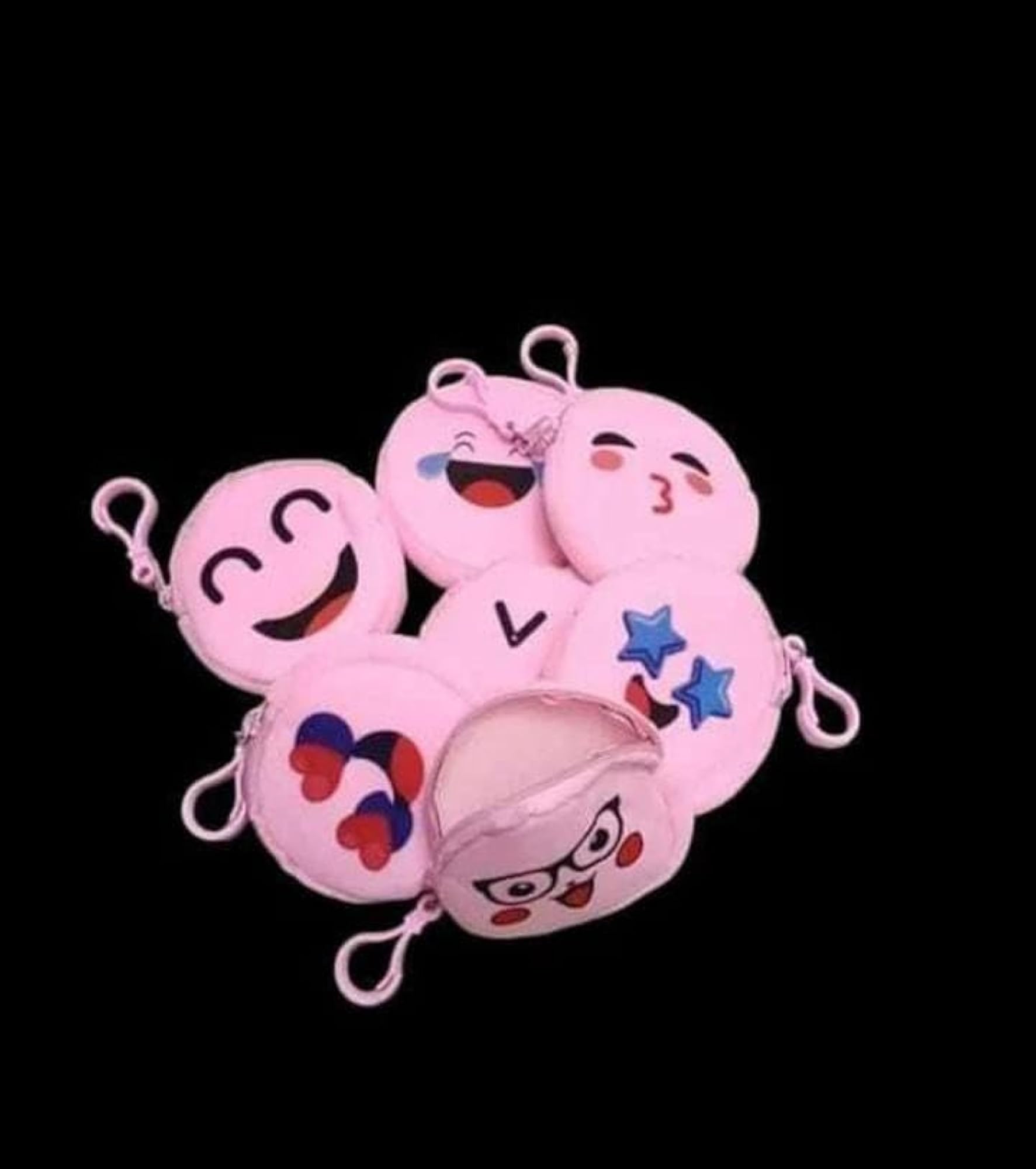Mini Round Plush Coin Pouches, Pack of 12