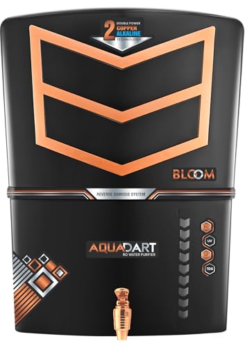 Image of AquaDart Alkaline Copper RO Water Purifier with UV, UF and TDS Controller Fully Automatic Function 12Liter Large Storage Tank, Suitable for all type of water supply and Best For (Home and Office)
