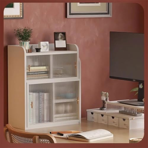 Bibliothèque de bureau blanche pour libérer l'espace de votre table de travail