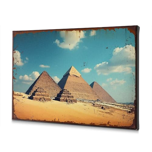 Tableau Égypte salon déco murale voyage pyramides pour séjour