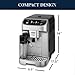 De'Longhi Magnifica Plus Fully Automatic Espresso Machine - Brew 18+ One Touch Coffee Recipes for up to 4 User Profiles, Automatic Milk Steam Wand & Built-in Grinder, Touchscreen Display