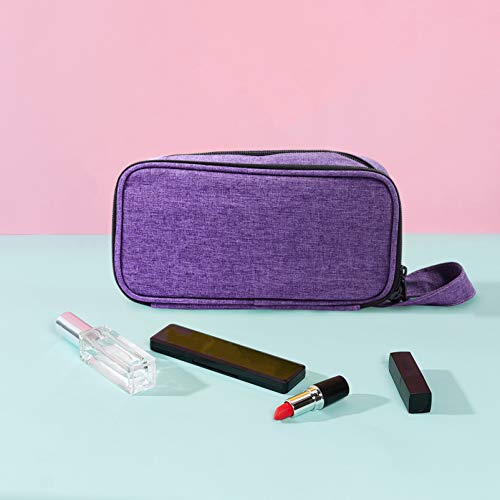 Lurrose Estojo de Esmalte de Unha Bolsa de Cosméticos Bolsa de Maquiagem Escovas Recipiente de Armaz