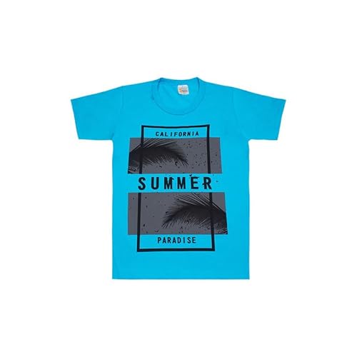 Conjunto Infantil Masculino Summer Paradise Azul Tamanho:16
