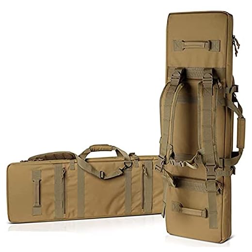 Double Rifle Bag,American Classic Tactical Rifle Bag & Long Gun Case,Låsbar Soft Rifle Pistol Storage Ryggsäck,Förvaring av lastrengöringssatser,Ammunition och kikare