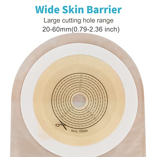 image for KONWEDA 20 PCS Colostomy Bags, Ostomy Supplies,One Piece Drainable Ost