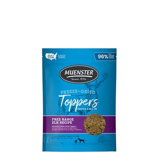 Muenster Freeze Dried Elk Powder Dog Food Topper or Mixer (8oz) - Grain Free