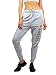 Ultra Game Los Angeles Lakers Women Jogger Pants Active Basic Fleece Sweatpants, Heather Gray, Medium