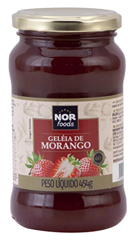 GELEIA MORANGO Nor Foods 46% POLPA DE FRUTA 454 G