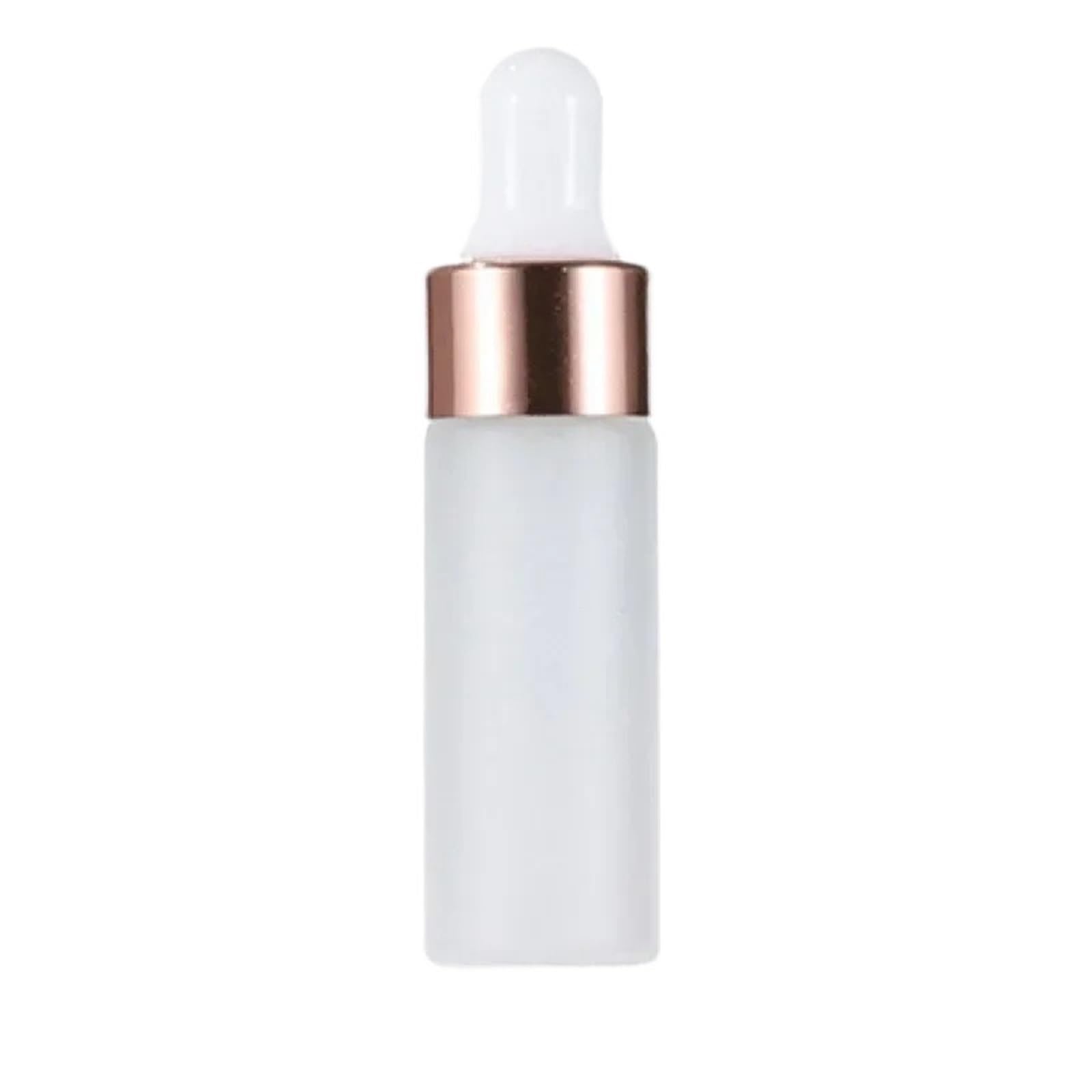 TRRYUIP Mini Pipette Dropper Bottle 1ml 2ml 3ml Empty Portable Glass Frosted Dropper Bottle Cap Travel Essential Oil Perfume Bottles Vial(No.1 Frosted style,3ml)