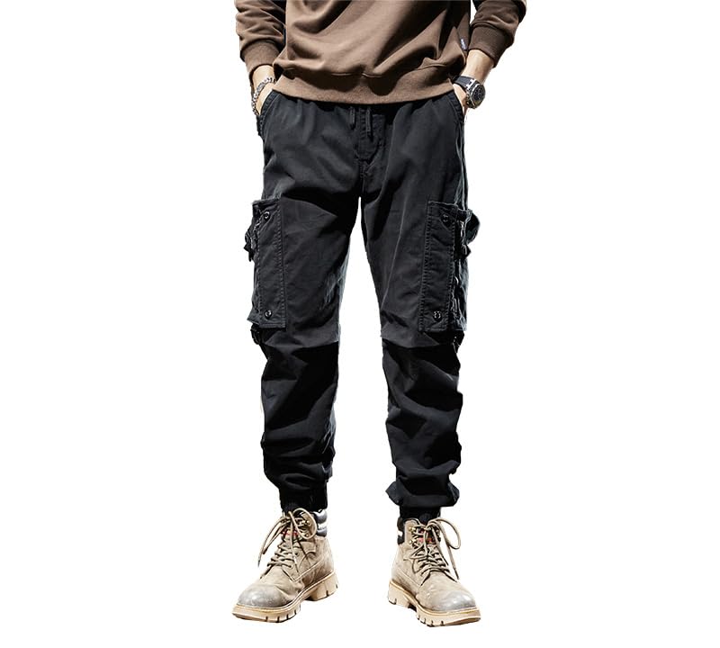 Fashion Series Cargo Pants Multi-Pocket Design Reinforced Knees Pant Relaxed Fit Padded and Thickened Trousers