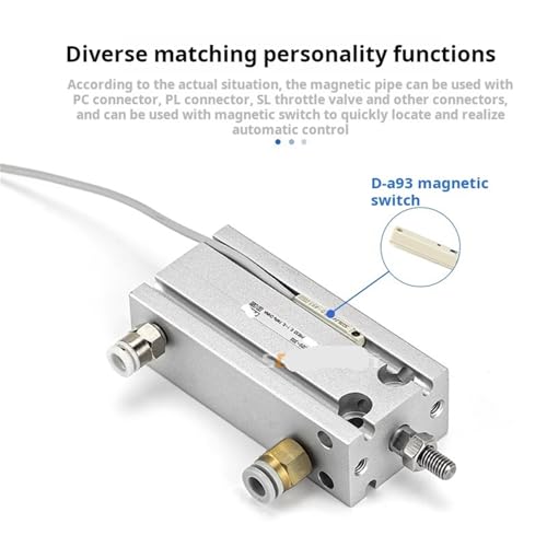 Vérin pneumatique CDU25-5D pour fixation directe en espace restreint