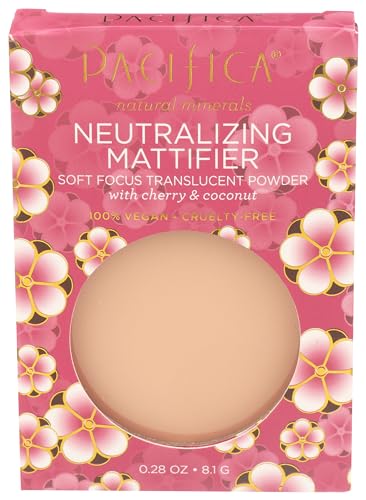 Pacifica Beauty, Neutralizing Mattifier Soft Focus Translucent Setting Powder, Cherry + Coconut, Sets Face Makeup, Natural Minerals, Oil Control, Talc + Mineral Oil Free, Vegan & Cruelty Free Pacifica Beauty, Neutralizing Mattifier Soft Focus Translucent Setting Powder, Cherry + Coconut, Sets Face Makeup, Natural Minerals, Oil Control, Talc + Mineral Oil Free, Vegan & Cruelty Free