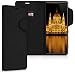 Produktbild kalibri Hülle kompatibel mit Sony Xperia 1 - Leder Handyhülle - Handy Wallet Case Cover in Schwarz