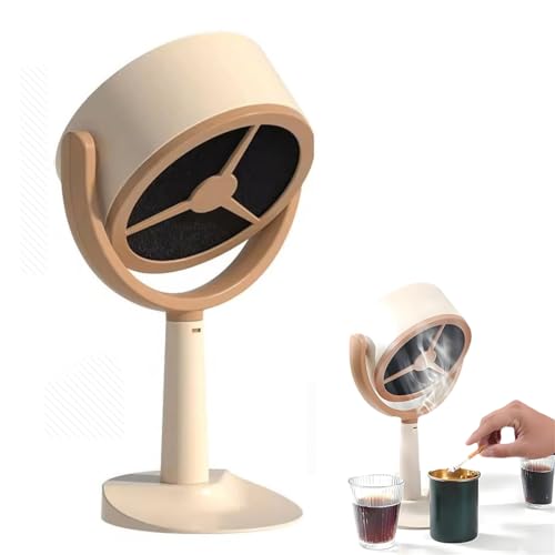 Tisch-Mini-Dunstabzugshaube Tragbarer Luftreiniger Rauch- und Geruchsfilter mit Aktivkohle | Rauchentferner für Zigaretten, Vapes und Haustiergeruch | für Auto, Büro und Zuhause | USB + Akku-Option