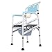 Chaise d'aisance Chaise d'aisance Pliante Chaise de Bain avec Toilette 3 en 1 Chaise d'Incontinence Portable Multifonctionnelle en Alliage d'Aluminium pour Personnes Âgées Handicapées/Récupération Ch