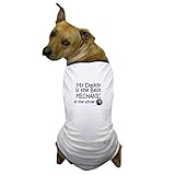 CafePress Best Mechanic in The World (Daddy) Dog T Shirt Dog T-Shirt, Pet Clothing, Funny Dog Costume