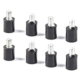 RLECS 8-Pack VD Rubber Shock Absorber with M3 Fixed Screw Spacer Standoff Damper Vibration Isolator for FPV...