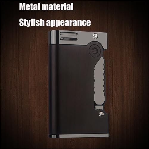 Encendedor de queroseno de metal con diseño duradero y elegante de encendido lateral 4