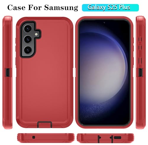 ONOLA for Samsung Galaxy S25+ / S25 Plus Case, 3-Layer Cover, RedBlack by ONOLA - Used condition - Image 5