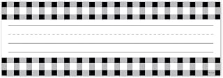 CTP Buffalo Check Name Plates Learning Décor for Classroom (Creative Teaching Press 10621)