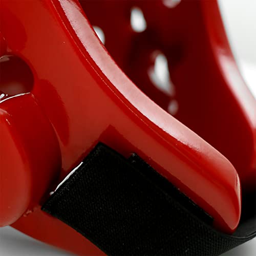 Adidas Taekwondo Martial Arts Dipped Foam Head Guard Protector - Red - Medium #TOP6