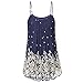 Canotta da Donna Cami Plain Canotta Alta con Spalline Canotta Svasata Canotta Senza Maniche Collo Alto Stampa Casuale Canotte in Chiffon Stampa Canotta Lunga fluida per Spaghetti Eleganti pieghettati