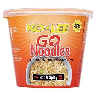 Ko-Lee Go Cup Noodles Hot & Spicy - 65g - Pack of 8