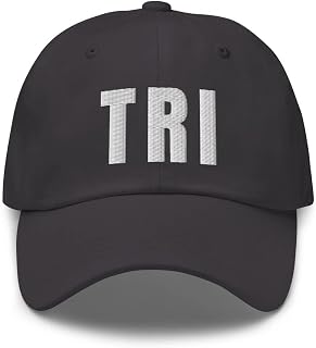 Airport Code TRI Hat Bristol Tennessee TN Dad Cap Embroidered Dad Hat Baseball Cap with Adjustable Buckle Strap