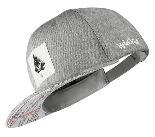 Nebelkind Snapback-Cap-Kinder Berlin, Einheitsgröße OneSize, Größenverstellbar, Unisex, hochwertige Basecap trendig, Streetwear Style, Baseball-Kappe mit geradem Schirm