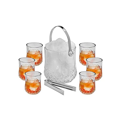 BALDE GELO C ALCA E COPOS 7PCS