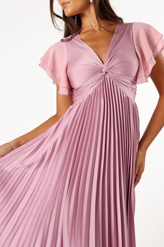 Image of Petal & Pup Women's Nova Flutter Sleeve Midi Dress