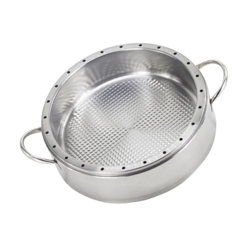 ULTECHNOVO Cesta Vapor Inoxidable Doble Asa Vaporera Multifunción para Cocina Acero Resistente y para Verduras Pescado y Dim Sum Cocción Rápida y Uniforme Hogar
