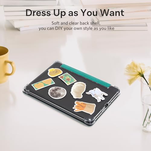 Image of CoBak Case for Kindle Paperwhite 12th Gen 2024 (7 inch) & Kindle Colorsoft Signature Edition (7 inch) - New PU Leather Cover and Clear Soft Silicone Back Cover with Auto Sleep Wake Feature
