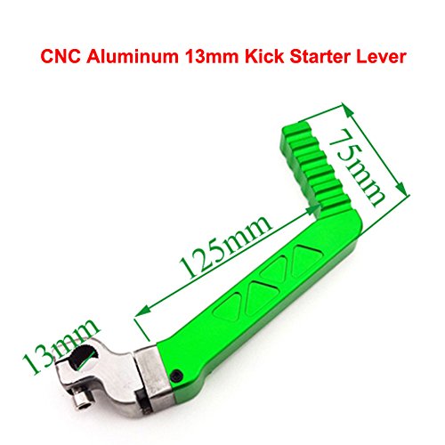 Tc-Motor 13Mm Cnc Aluminum Green Kickstarter Kick Starter Lever For 50Cc 70 90Cc 110Cc 125Cc Chinese Pit Dirt Bike Motocross #TOP5