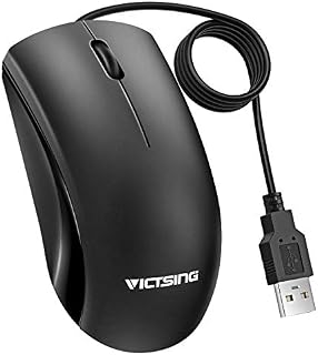 VicTsing Wired Mouse 3-Button 1200 DPI, Computer USB Mouse Optical Mice, Compatible