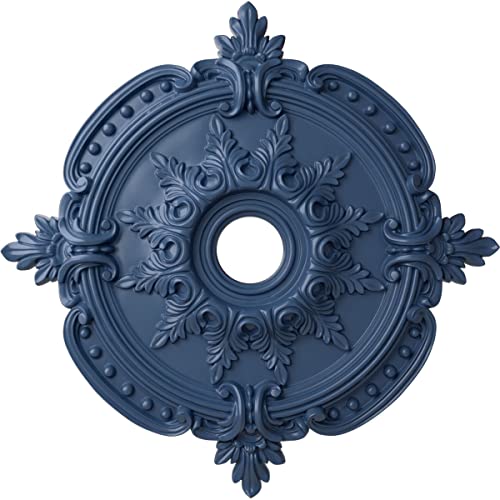Image of Ekena Millwork CM28BEAMF 28-3 /8 inch x 3-3 /4 inch x 1-5 /8 inch Benson Classic Ceiling Medallion, Americana