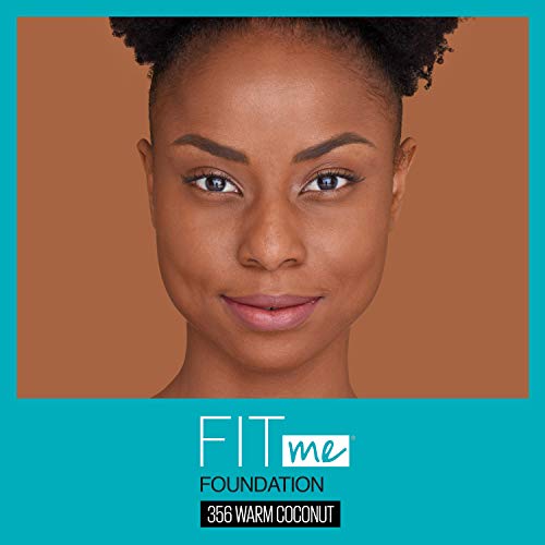 Maybelline Fit Me Matte + Poreless Liquid Oil-Free Foundation Makeup, Warm Coconut, 1 Fl; Oz #TOP1
