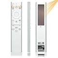 BN59-01391A TM2281E Fit for Samsung TV Remote Compatible with Samsung Frame TV Remote 2021-2024 Neo LED Smart 4K Ultra HD TV, with Bluetooth Rechargeable Solar Cell, 4 Shortcut Buttons, White