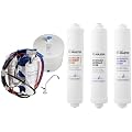 Home Master TMAFC Artesian Full Contact RO System 7-stages 4.5s Fill Rate & ISetTMA8 Water Filter Change Set White
