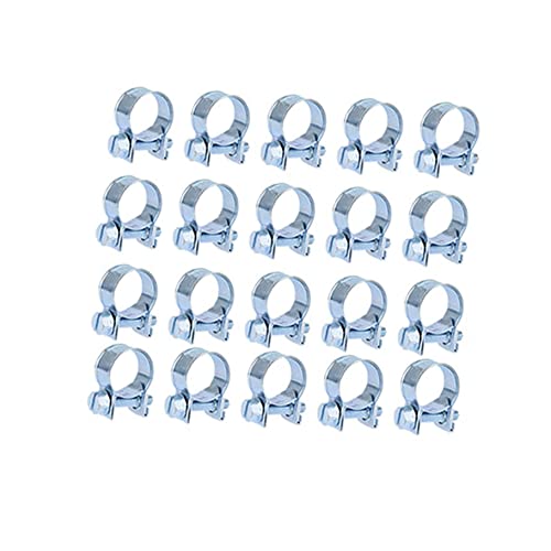 Timunr 20Pcs Hose Clamps 5/16 Inch Clamp Crimp Ring Crimp Pinch Fitting Tubing Fit for all Plumbing