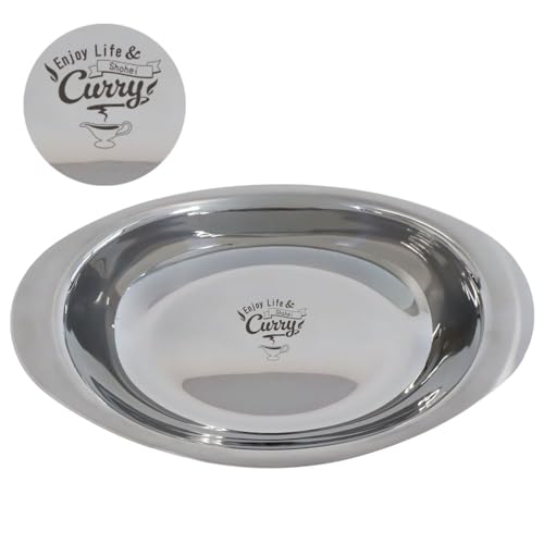 �y���O����z�J���[�M �X�e�����X �P�uEnjoy Curry�v���M�����[�T�C�Y�i27.2cm×16.3 cm�j ���O�� ���{�� ������� �ȉ~ ���̓� ��̓� �a���� �����j NEW26 <10>