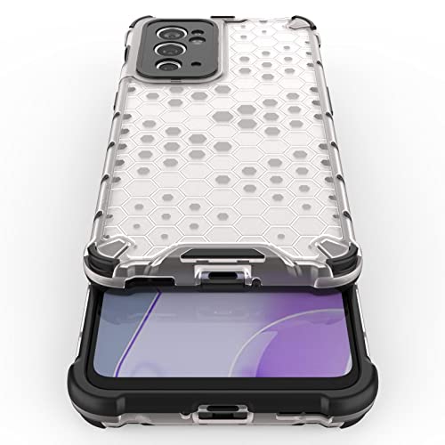 Image of Glasgow Back Case Cover Compatible with OnePlus 9RT 5G (Honeycomb Pattern) - Transparent