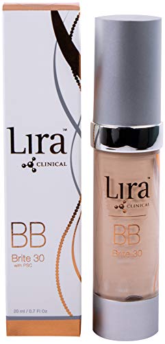 Lira Clinical - Bio BB Brite 30 with Plant Stem Cells- SPF 30 BB Creme for Light Skin Tones (0.7 Ounce)