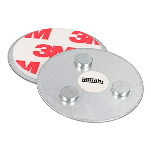 Preisvergleich Produktbild mumbi Magnetbefestigung für Rauchmelder und Mini-Rauchmelder Magnet Befestigung für Glatte Flächen (Nicht für Rauhfaser oder losen Putz)