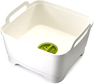 Joseph Joseph Wash and Drain Dish Tub, White