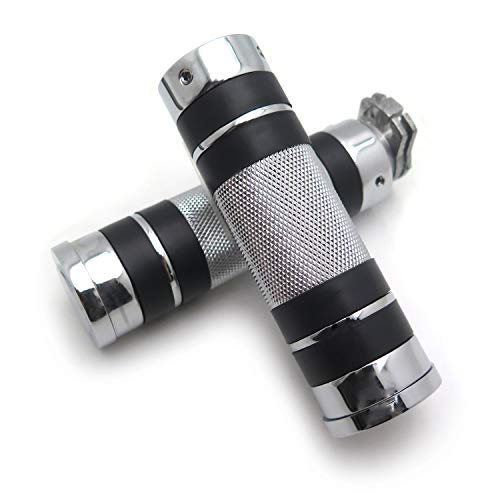 Smt-Replacement 1'' Hand Grips Compatible With Harley Davidson Bikes Chrome Color [B00Oyr7Pvc] #TOP22