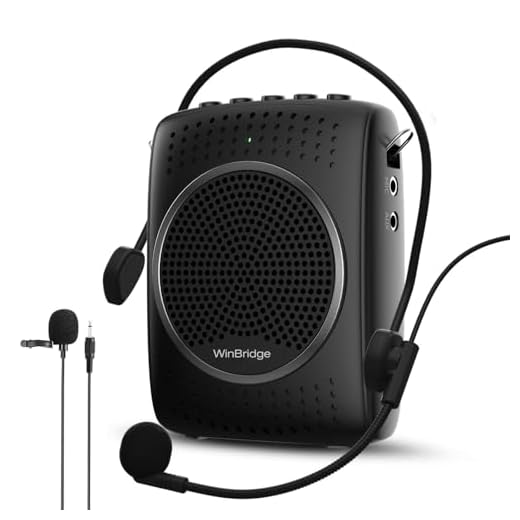 Ultra Portable Voice Amplifier Microphone and Speaker Set - Rechargeable Mini PA System with Lavalier/Headset Mic for Teachers, Classroom, Tour Guides - 2024 Updated